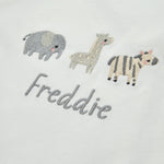 Personalised Born To Be Loved Wrap Sleepsuit & Hat Baby Set