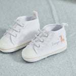Personalised Giraffe Baby High Top Shoes