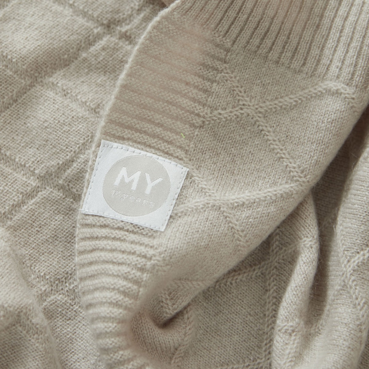 Personalised Heritage Horse Oatmeal Cashmere Blanket