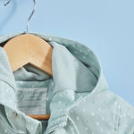 Personalised Sage Spot Rain Mac 