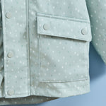 Personalised Sage Spot Rain Mac 