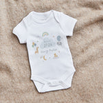 Personalised White Born In 2026 Animal Bodysuit