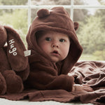 Personalised Cocoa Fleece Robe With Ears