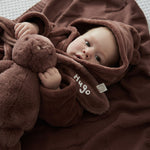 Personalised Cocoa Fleece Robe With Ears