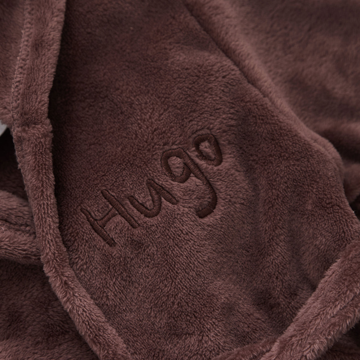Personalised Cocoa Fleece Robe With Ears
