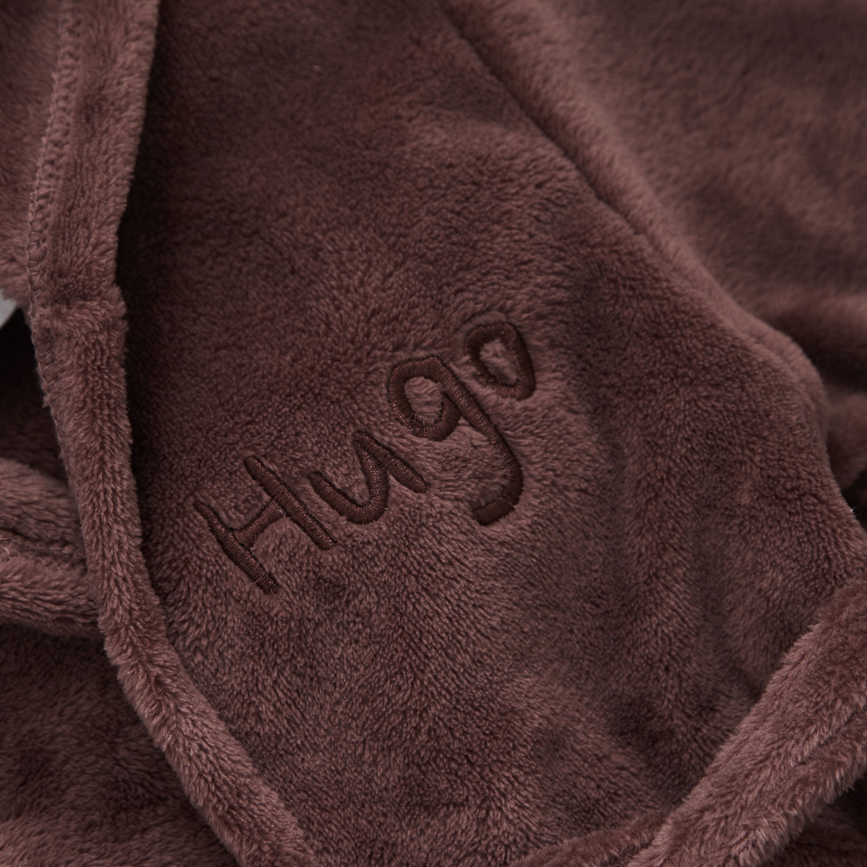 Personalised Cocoa Fleece Robe With Ears