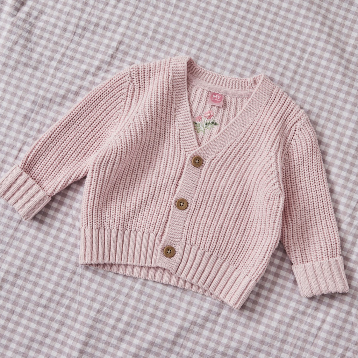 Personalised Floral Pink Cardigan