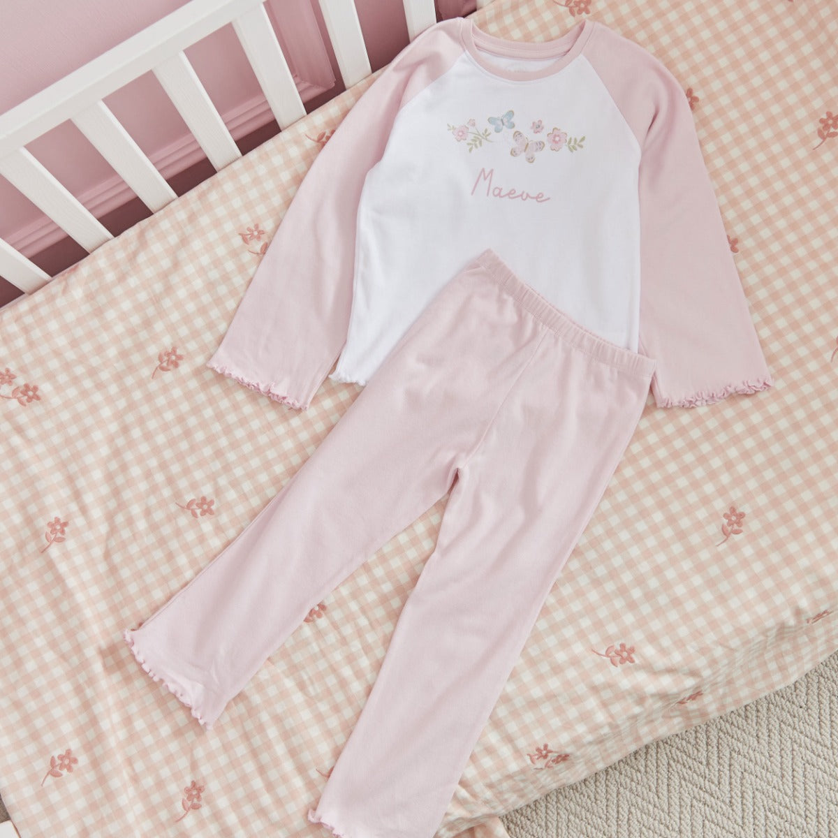 Personalised Garden Secrets Butterfly Pink Pyjamas