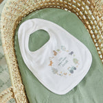Personalised Hedgerow Hideout Wreath Bib