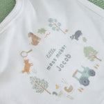 Personalised Hedgerow Hideout Wreath Bib