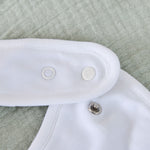 Personalised Father's Day Baby Bear Bib in White and Pink