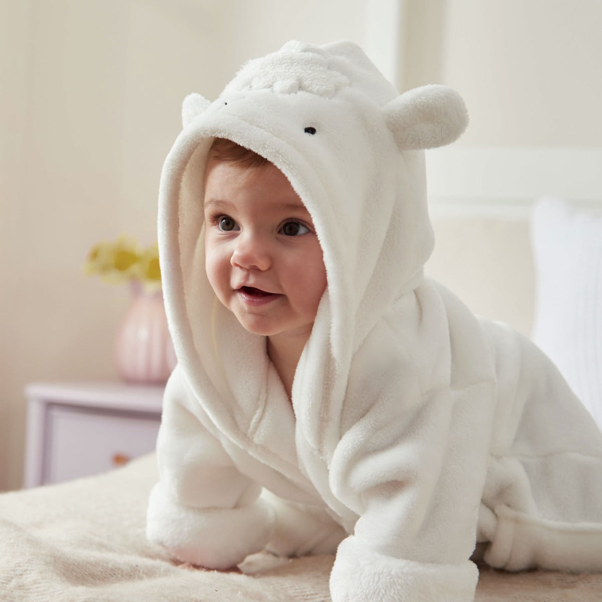 Personalised Lamb Fleece Robe