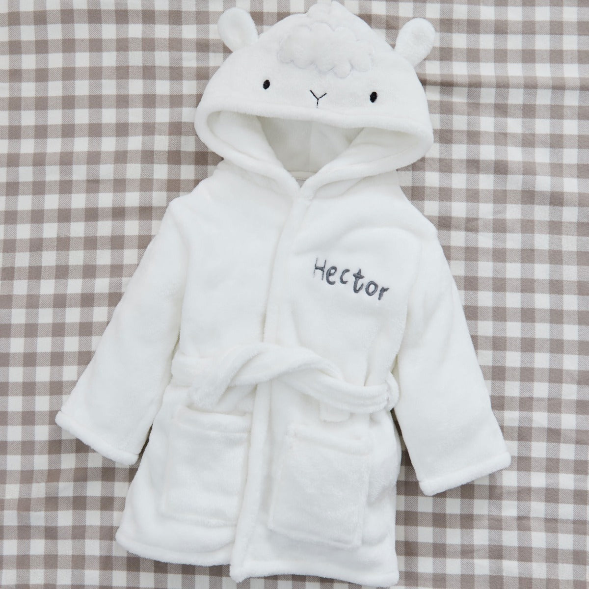 Personalised Lamb Fleece Robe