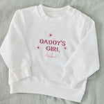 Personalised Daddy’s Girl Flower Ecru Sweatshirt