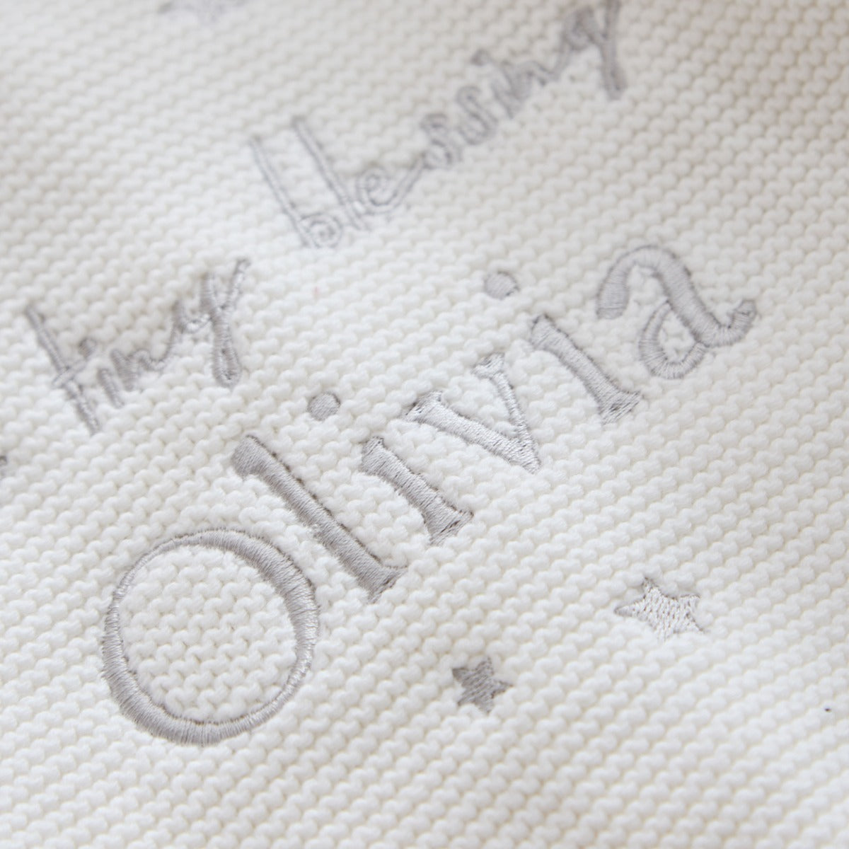 Personalised Tiny Blessing White Lightweight Cardigan