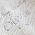 Personalised Tiny Blessing White Lightweight Cardigan