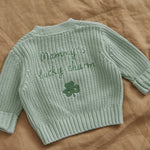 Personalised Shamrock Sage Cardigan