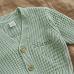 Personalised Shamrock Sage Cardigan