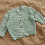 Personalised Shamrock Sage Cardigan