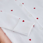 Personalised Our 1st Valentines Red Heart Sleepsuit