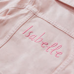 Personalised Pink Children's Denim Jacket
