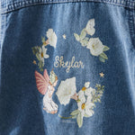 Personalised Flower Fairies™ Wreath Denim Jacket