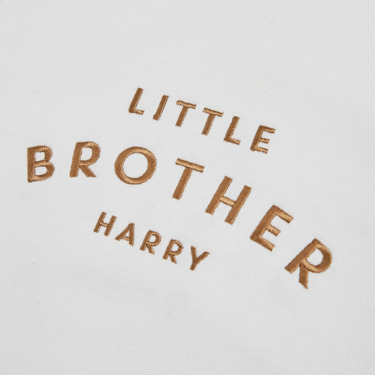Personalised Little Brother Sweatshirt in Ecru