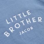 Personalised Little Brother Sweatshirt in Blue