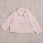 Personalised Little Sister Pink Denim Jacket 