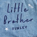 Personalised Little Brother Denim Jacket
