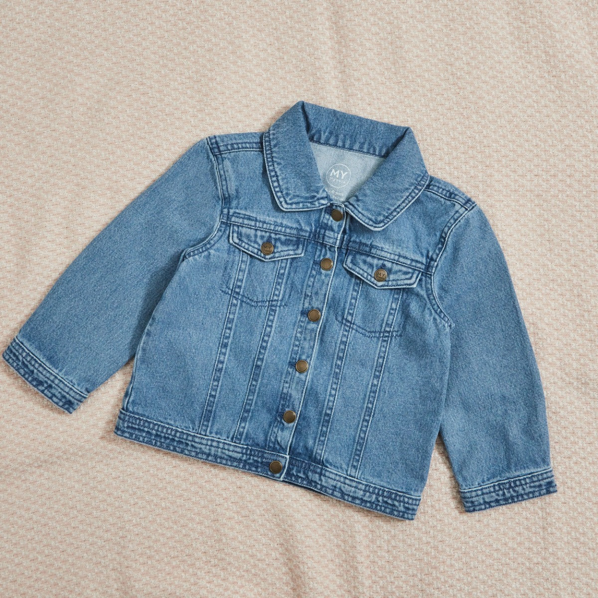 Personalised Big Sister Blue Denim Jacket 