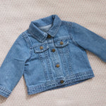 Personalised Little Sister Blue Denim Jacket