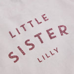 Personalised Little Sister Pink T-Shirt