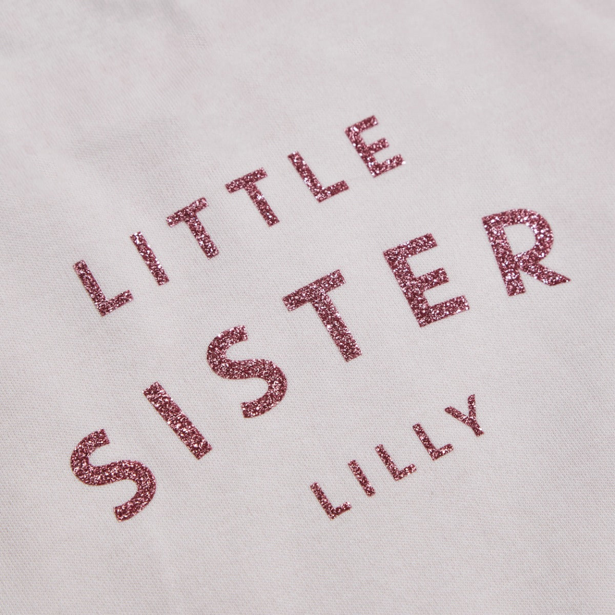 Personalised Little Sister Pink T-Shirt