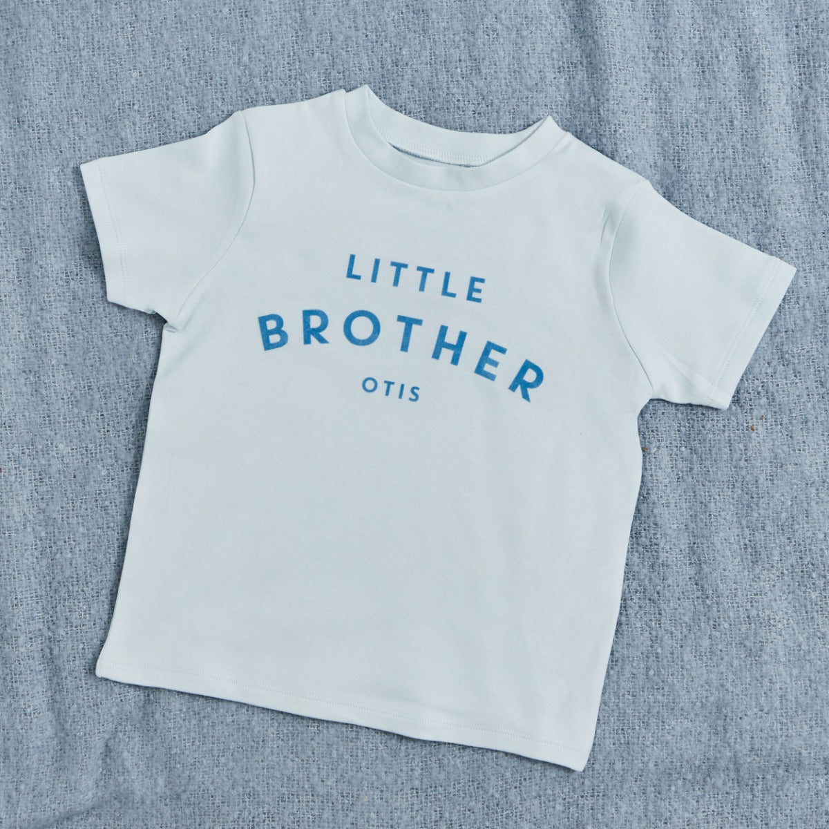 Personalised Little Brother Blue T-Shirt