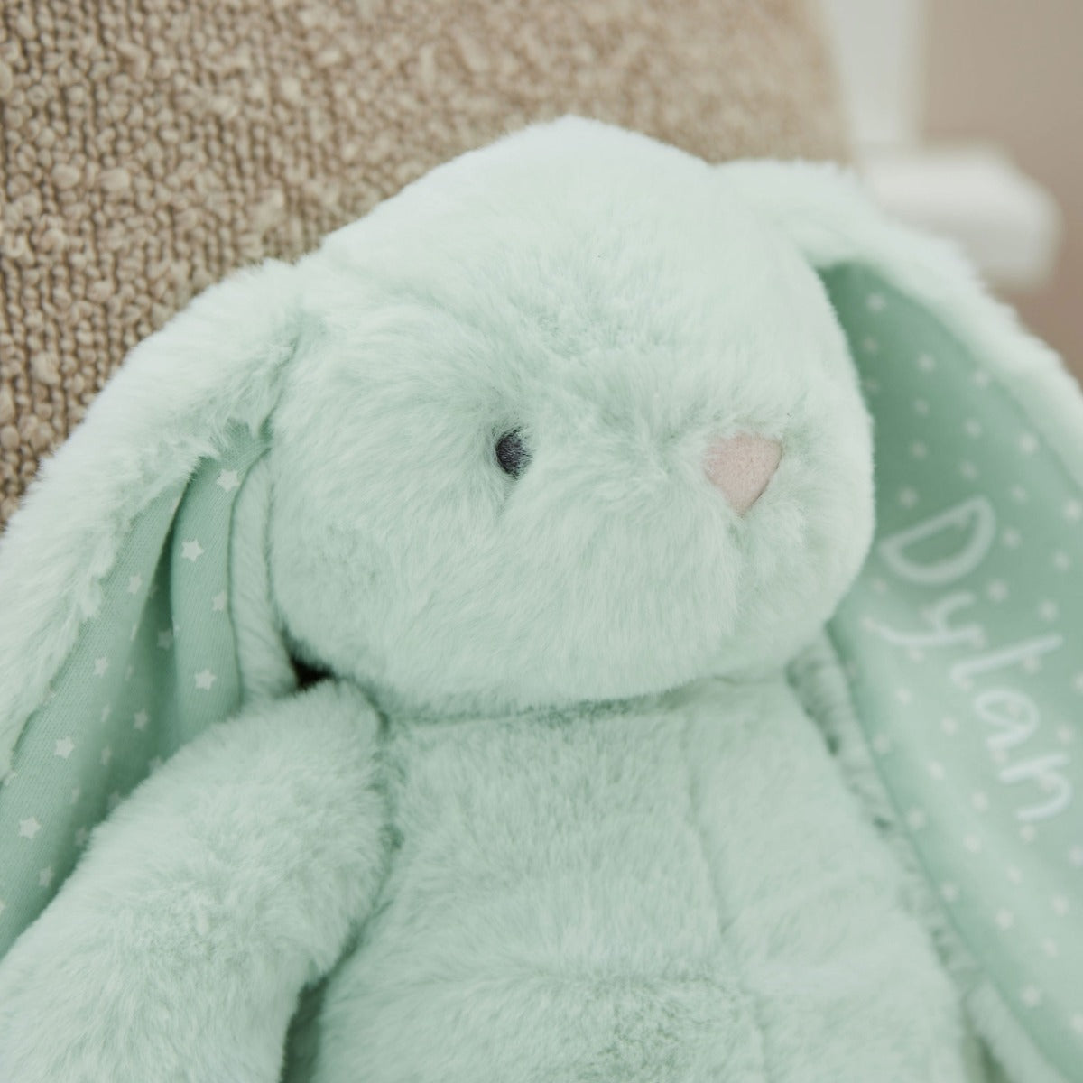 Personalised Mint Choc Chip Bunny Soft Toy
