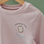Personalised Duck Feeding Crew Pink Sweater