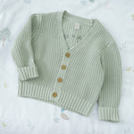 Personalised Duck Sage Cardigan