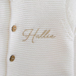 Personalised Floral Flower Girl Lightweight Cardigan