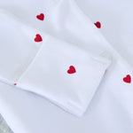 Personalised Our 1st Father's Day Red Heart Sleepsuit