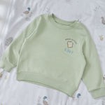 Personalised Duck Feeding Crew Sage Sweater