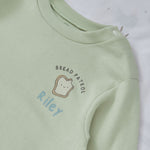 Personalised Duck Feeding Crew Sage Sweater