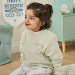 Personalised Duck Feeding Crew Sage Sweater