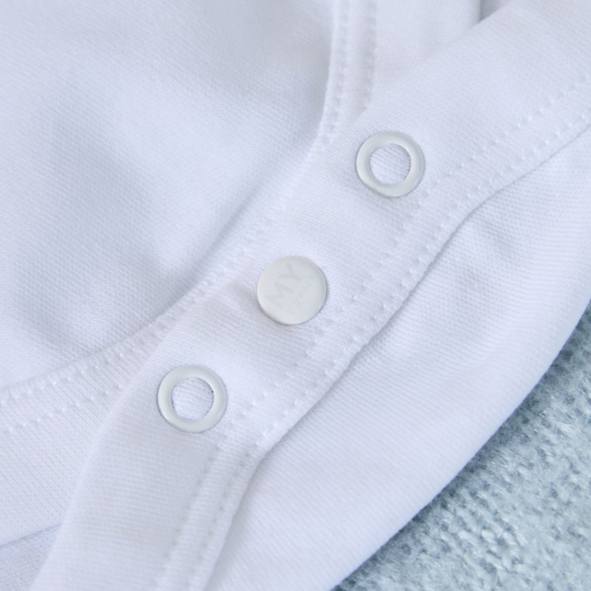 Personalised Our First Father's Day Grey Star White Bodysuit