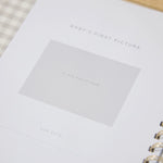 Personalised Born In 2026 Linen Baby Book 