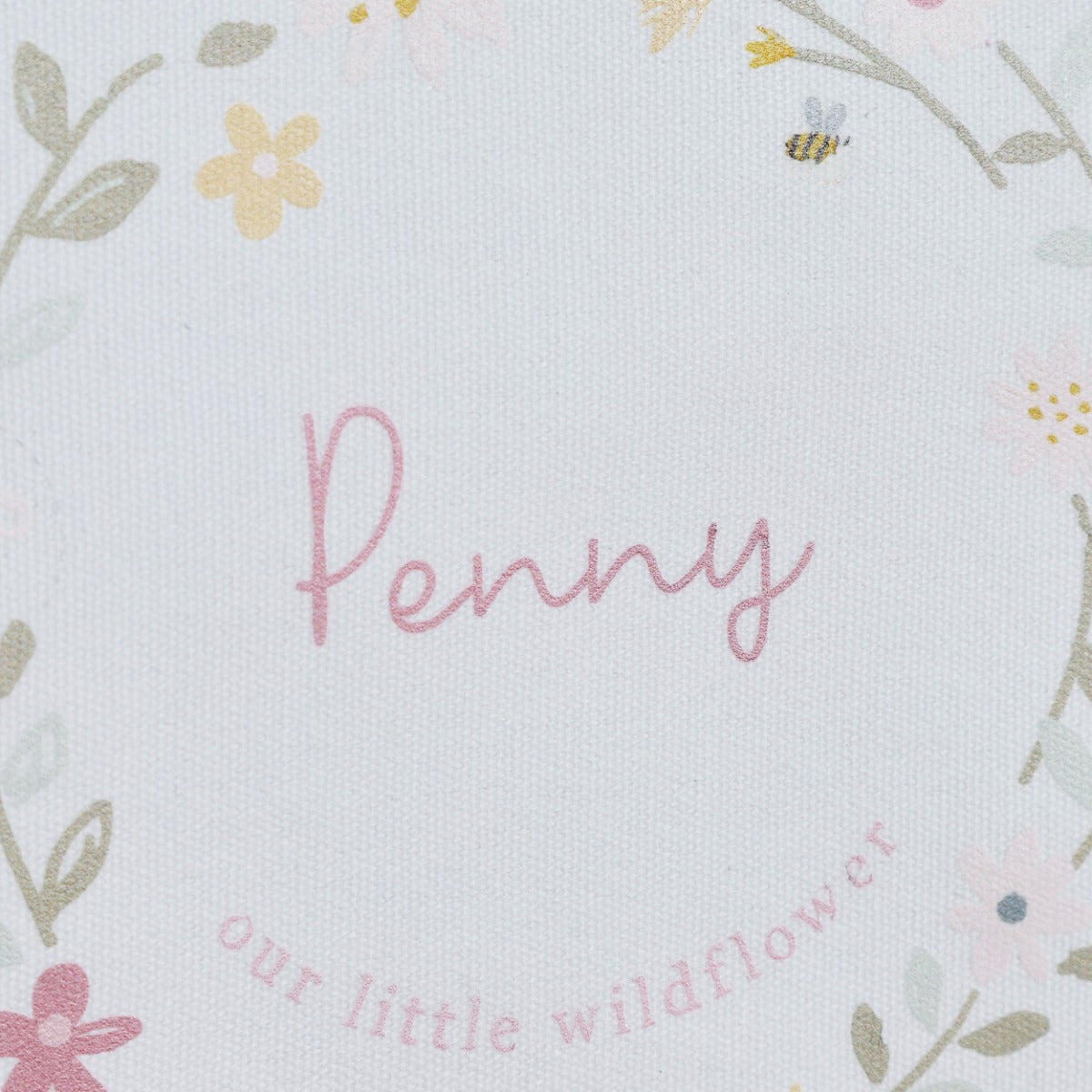 Personalised Floral Wreath Wall Hanging