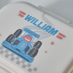 Personalised Race Car Neutral Lunchbox