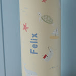 Personalised High Tide Sea Creature Neutral Water Bottle