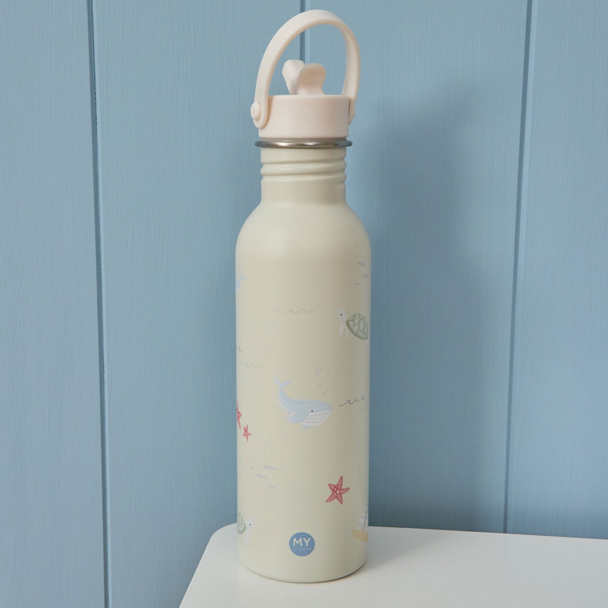 Personalised High Tide Sea Creature Neutral Water Bottle