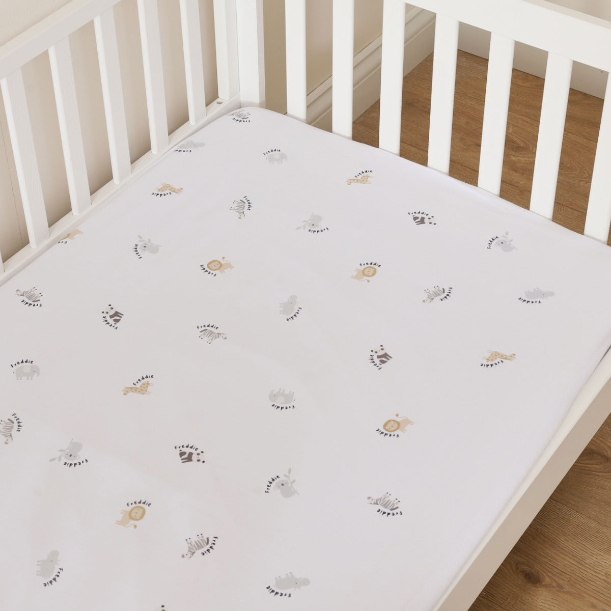 Personalised Born To Be Loved All-Over Print Fitted Cot Sheet